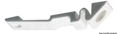 podizač/zatvarač podnica od plastike + krom. mesinga - 63x63 mm