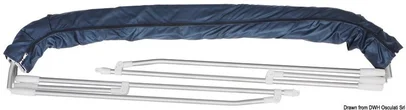 tenda - bimini - 3 luka, sklopiva, širina 150/160 cm, plava