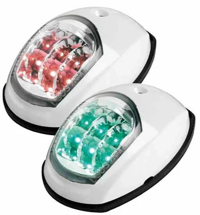 svjetlo navig. EVOLED crveno-zeleno 112,5°+112,5° - kučište bijeli ABS