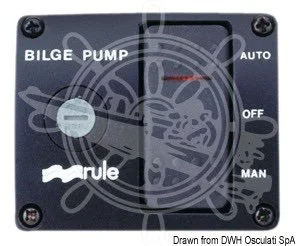 prekidač RULE za kaljužne pumpe De Luxe 12V