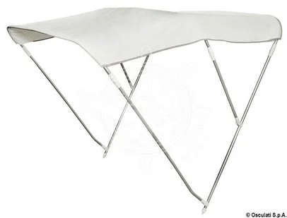 tenda - bimini - 3 luka, sklopiva, širina 150/160 cm, bijela