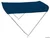 tenda - bimini - 2 luka, sklopiva, širina 130/140 cm, plava