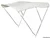 tenda - bimini - 3 luka, sklopiva, širina 150/160 cm, bijela